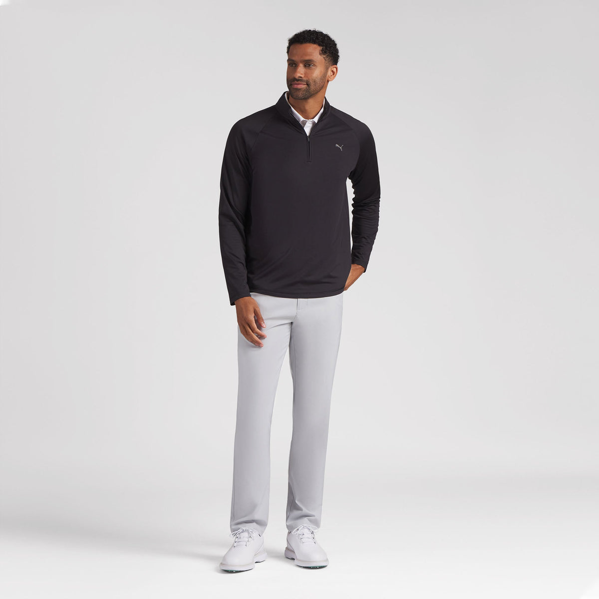 Puma Golf Discount - Lightweight Grid LC Golf 1/4 Zip