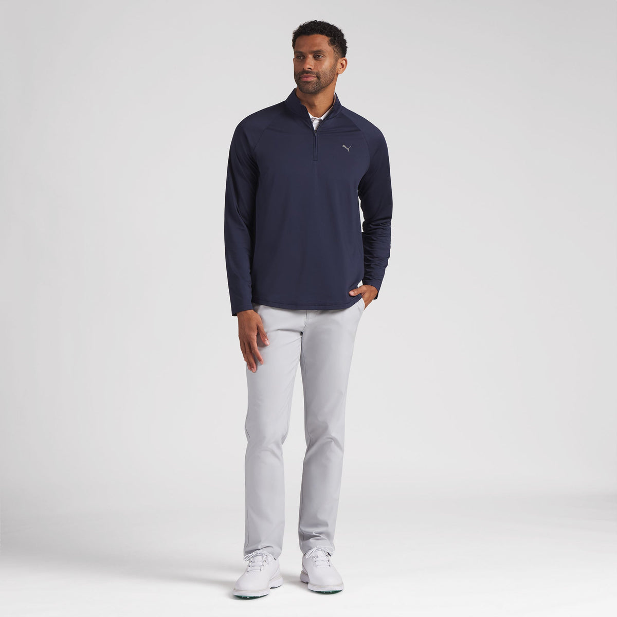 Puma Golf Discount - Lightweight Grid LC Golf 1/4 Zip