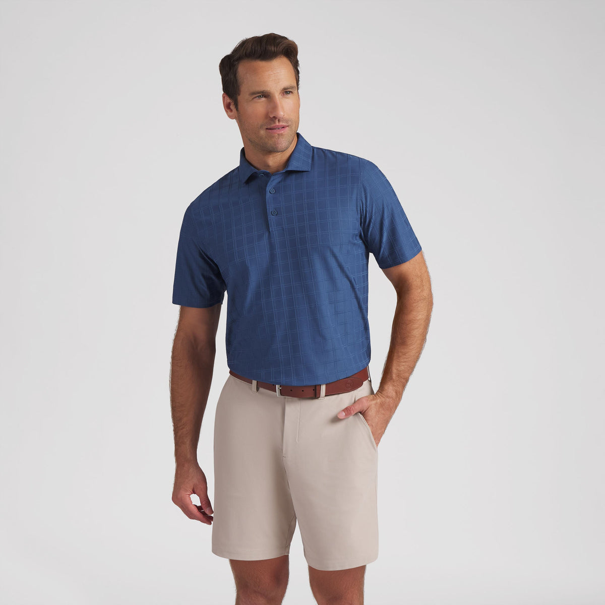 Puma Golf New - MATTR Plaid BN Golf Polo