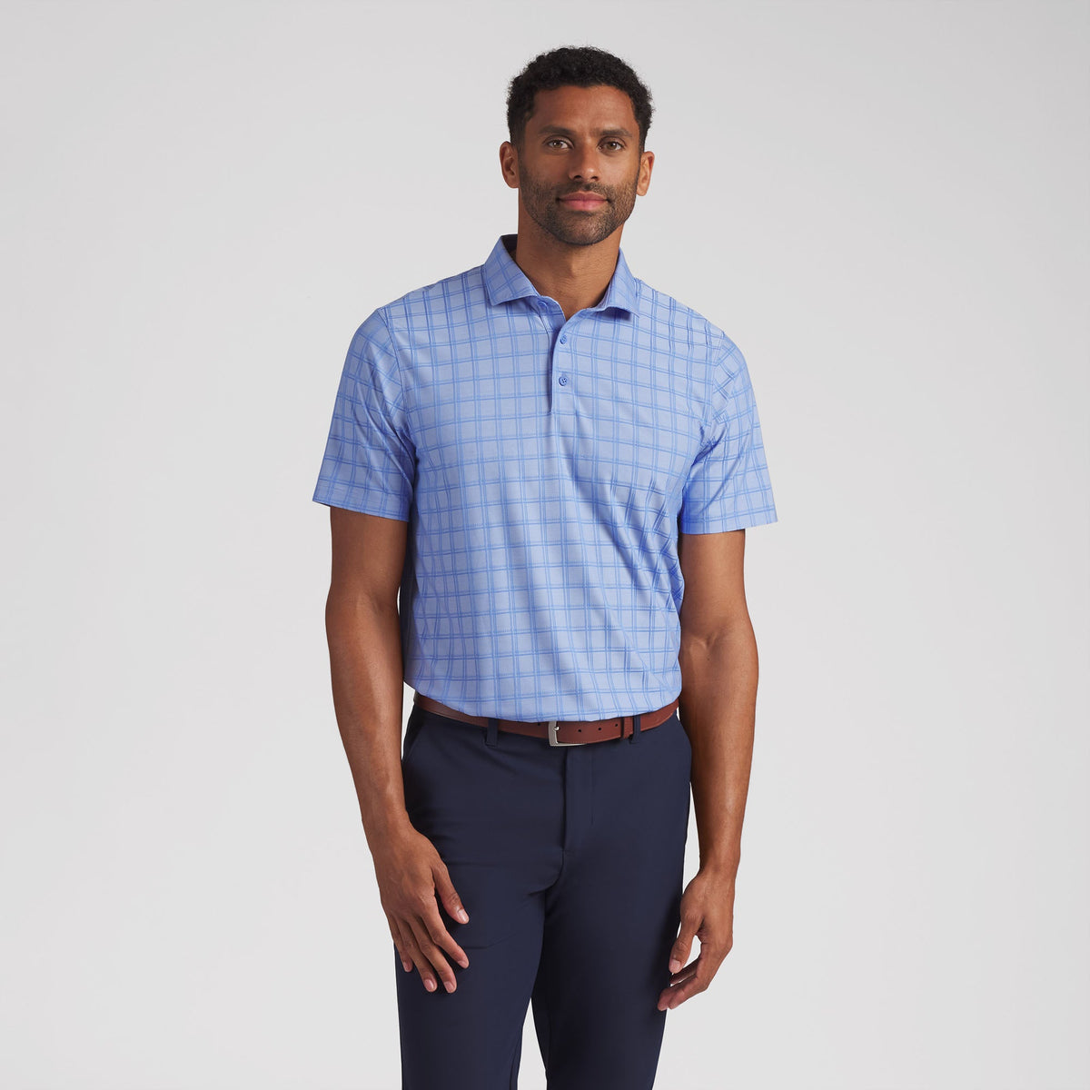 Puma Golf New - MATTR Plaid BN Golf Polo