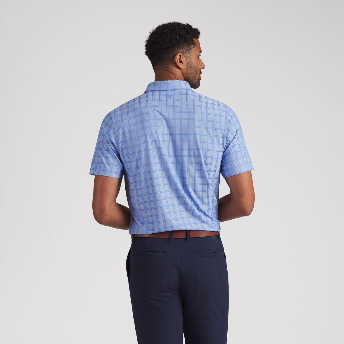 Puma Golf New - MATTR Plaid BN Golf Polo