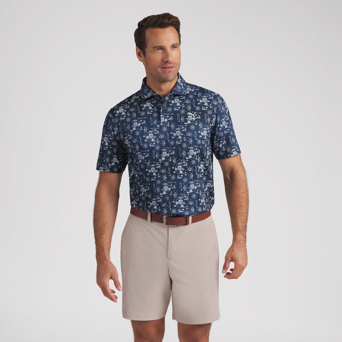 Puma Golf Exclusive - CLOUDSPUN Coastal Claret Golf Polo