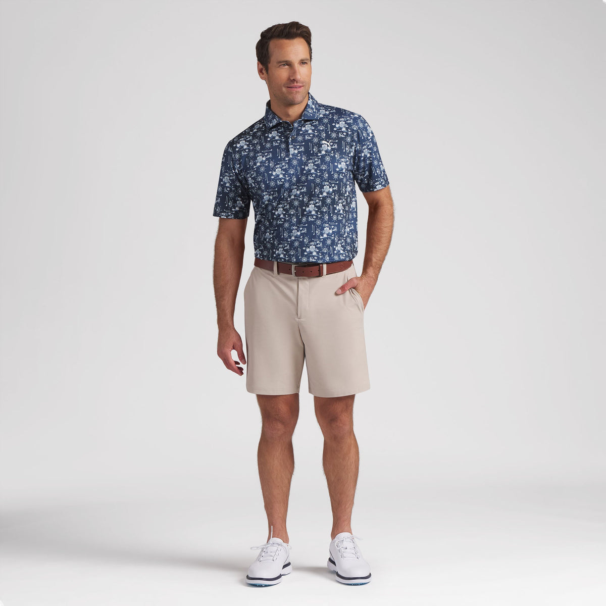 Puma Golf Exclusive - CLOUDSPUN Coastal Claret Golf Polo