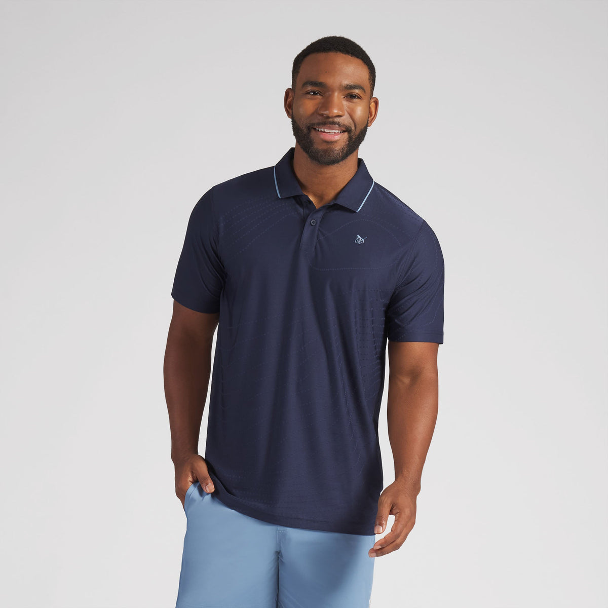 Puma Golf Popular - Reigning Champ Jacquard Golf Polo