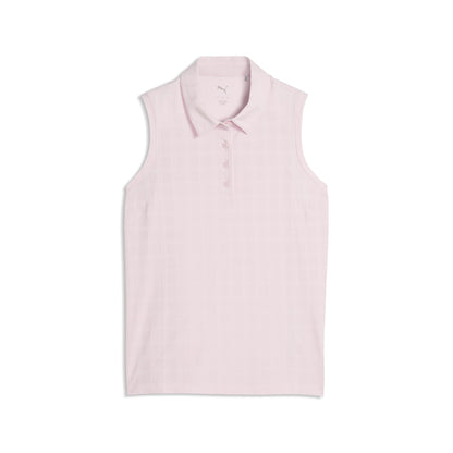 Puma Golf Best Seller - Women's Plaid Knit Sleeveless Golf Polo