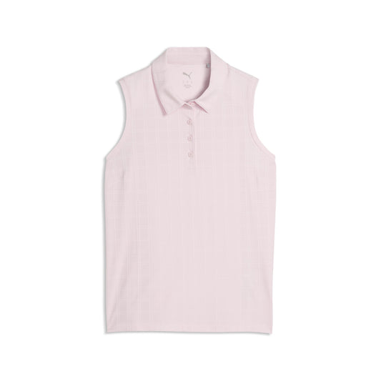 Puma Golf Best Seller - Women's Plaid Knit Sleeveless Golf Polo
