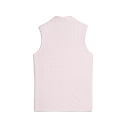 Puma Golf Best Seller - Women's Plaid Knit Sleeveless Golf Polo