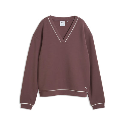 Puma Golf Quality - Women's CLOUDSPUN Fleece V-Neck Golf Sweater