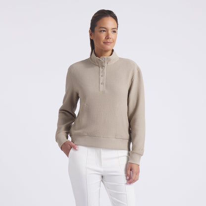Puma Golf Essential - Women's Boulder 1/2 Snap Pullover Golf Sweater