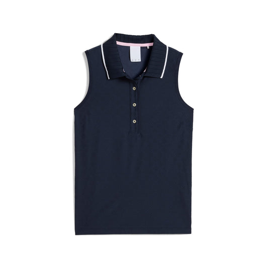 Puma Golf Trusted - Women's AP Jacquard Sleeveless Golf Polo