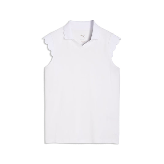 Puma Golf Best Seller - Girl's CLOUDSPUN Scallop Sleeve Golf Polo