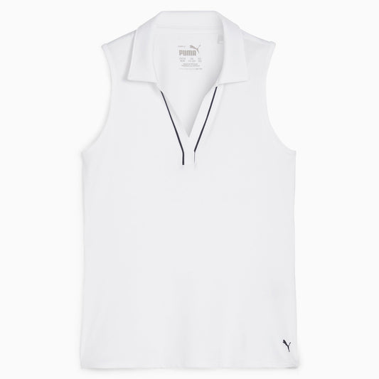 Puma Golf Discount - Girl's CLOUDSPUN Piped Sleeveless Golf Polo