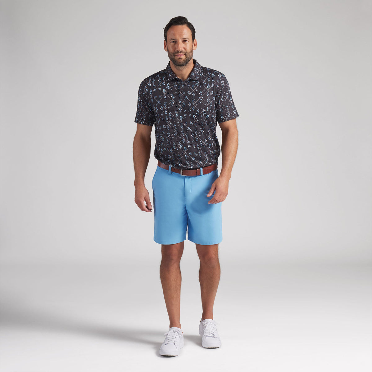 Puma Golf Great Value - CLOUDSPUN Argyle Bloom BN Golf Polo