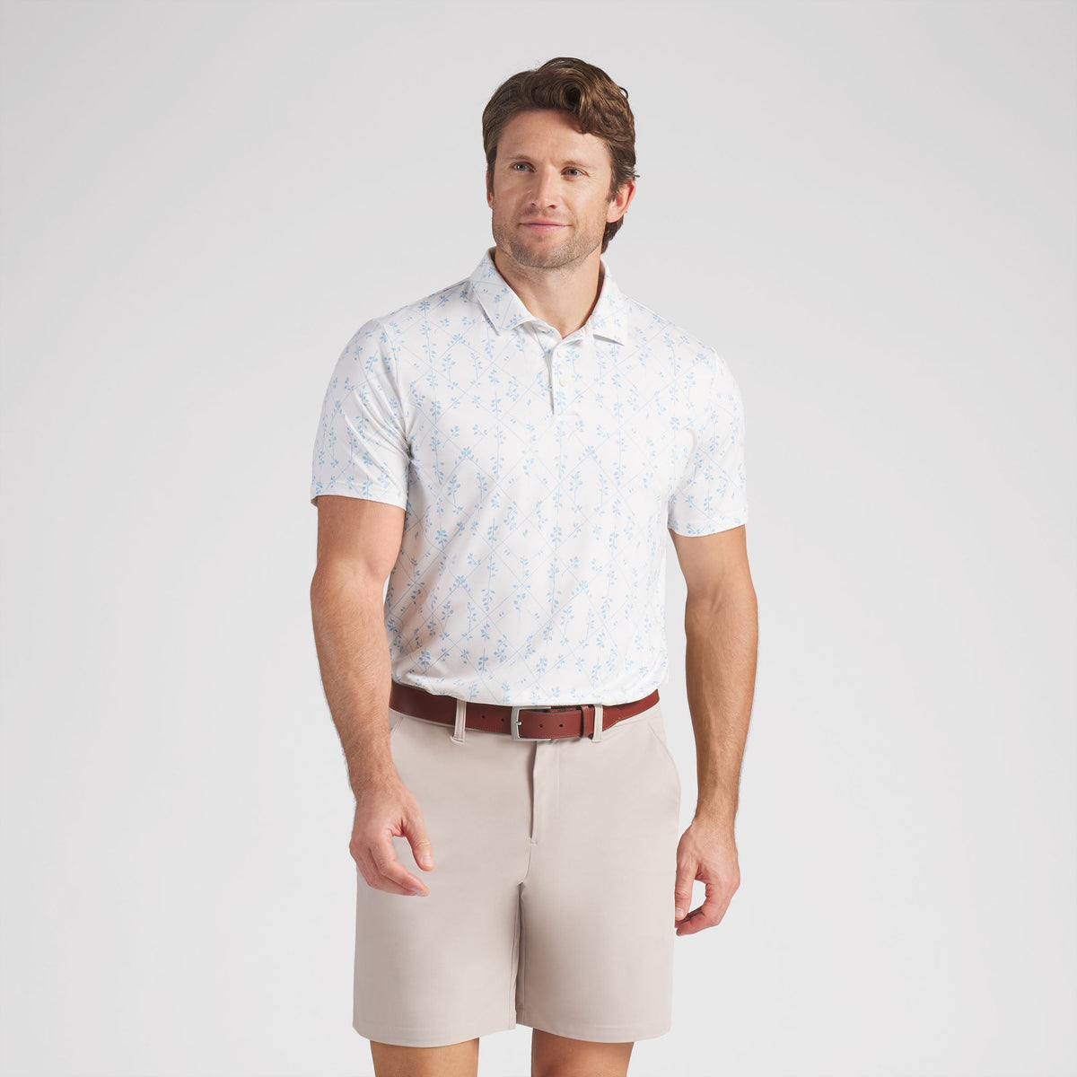 Puma Golf Great Value - CLOUDSPUN Argyle Bloom BN Golf Polo