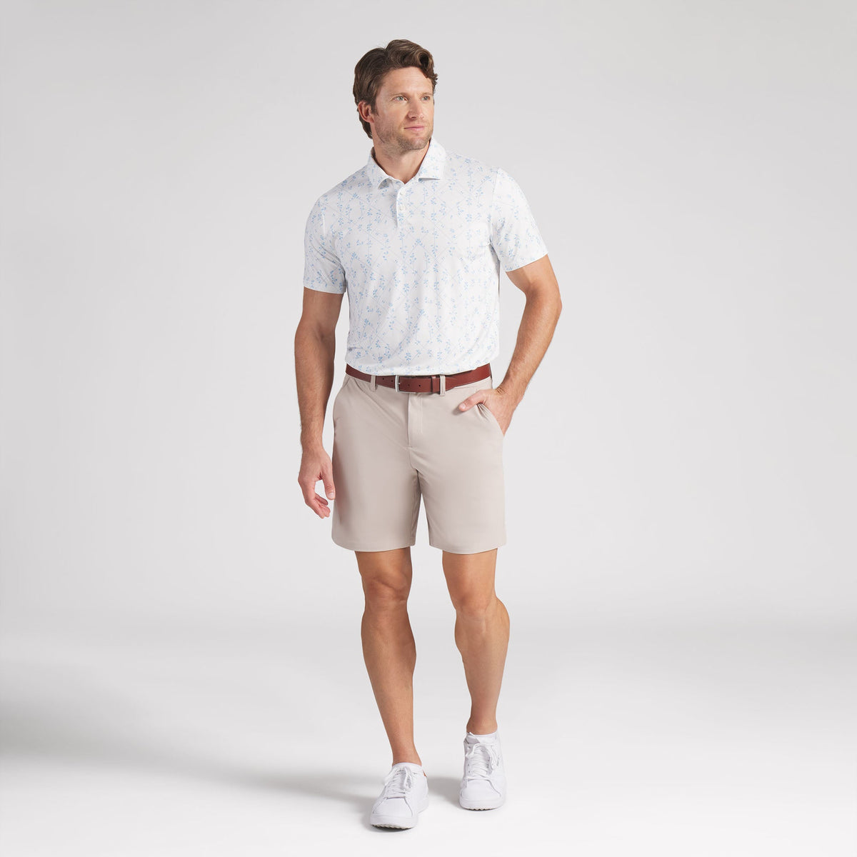 Puma Golf Great Value - CLOUDSPUN Argyle Bloom BN Golf Polo