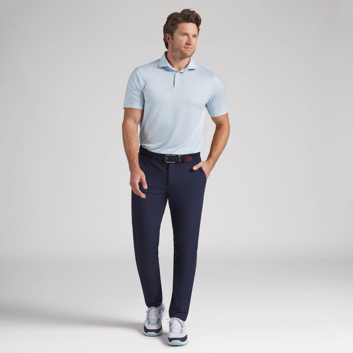 Puma Golf Best Price - CLOUDSPUN Mono Check BN Golf Polo