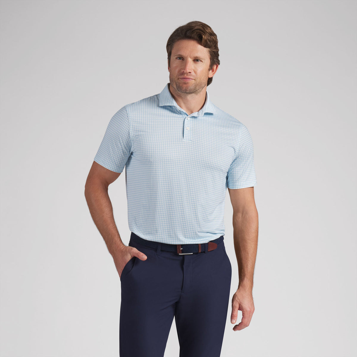 Puma Golf Best Price - CLOUDSPUN Mono Check BN Golf Polo