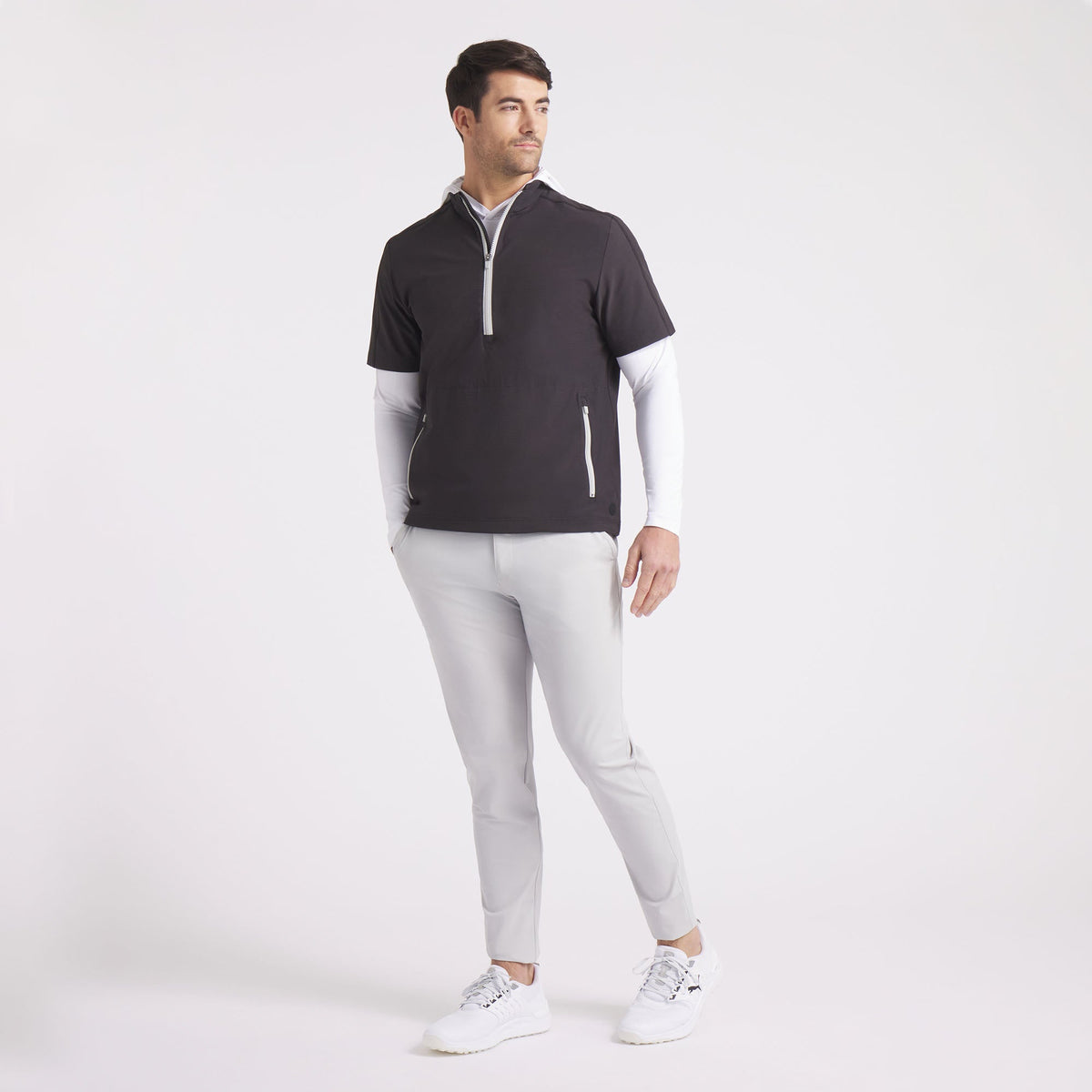 Puma Golf Customer Favorite - Ripguard Short Sleeve Pullover Golf Jacket