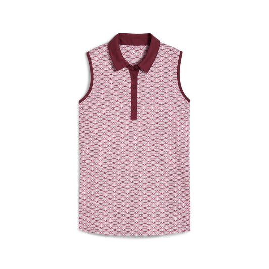 Puma Golf Hot Sale - Women's CLOUDSPUN Scallop Sleeveless Golf Polo