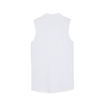 Puma Golf Essential - Women's Houndstooth Sleeveless Golf Polo