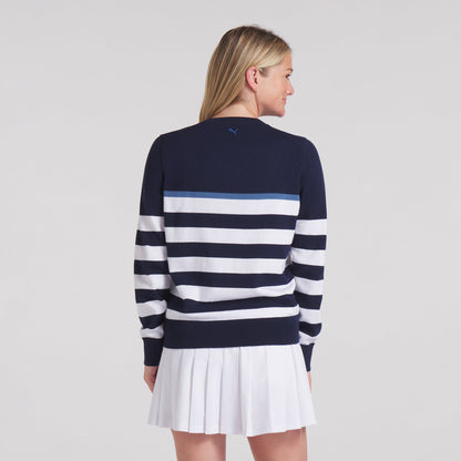 Puma Golf Exclusive - Women's Resort Stripe Golf Sweater