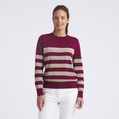 Puma Golf Exclusive - Women's Resort Stripe Golf Sweater