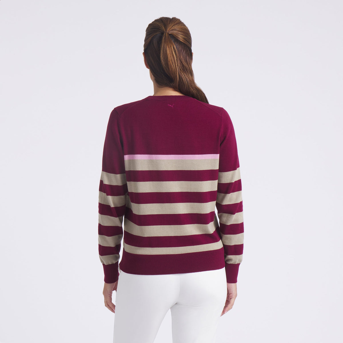 Puma Golf Exclusive - Women's Resort Stripe Golf Sweater