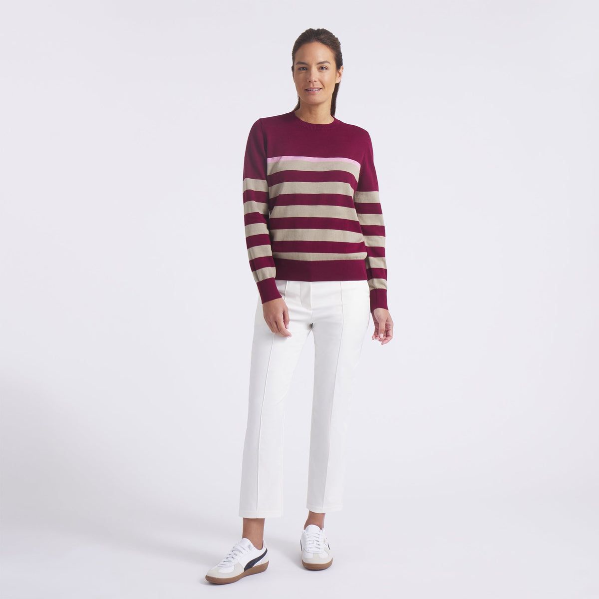 Puma Golf Exclusive - Women's Resort Stripe Golf Sweater