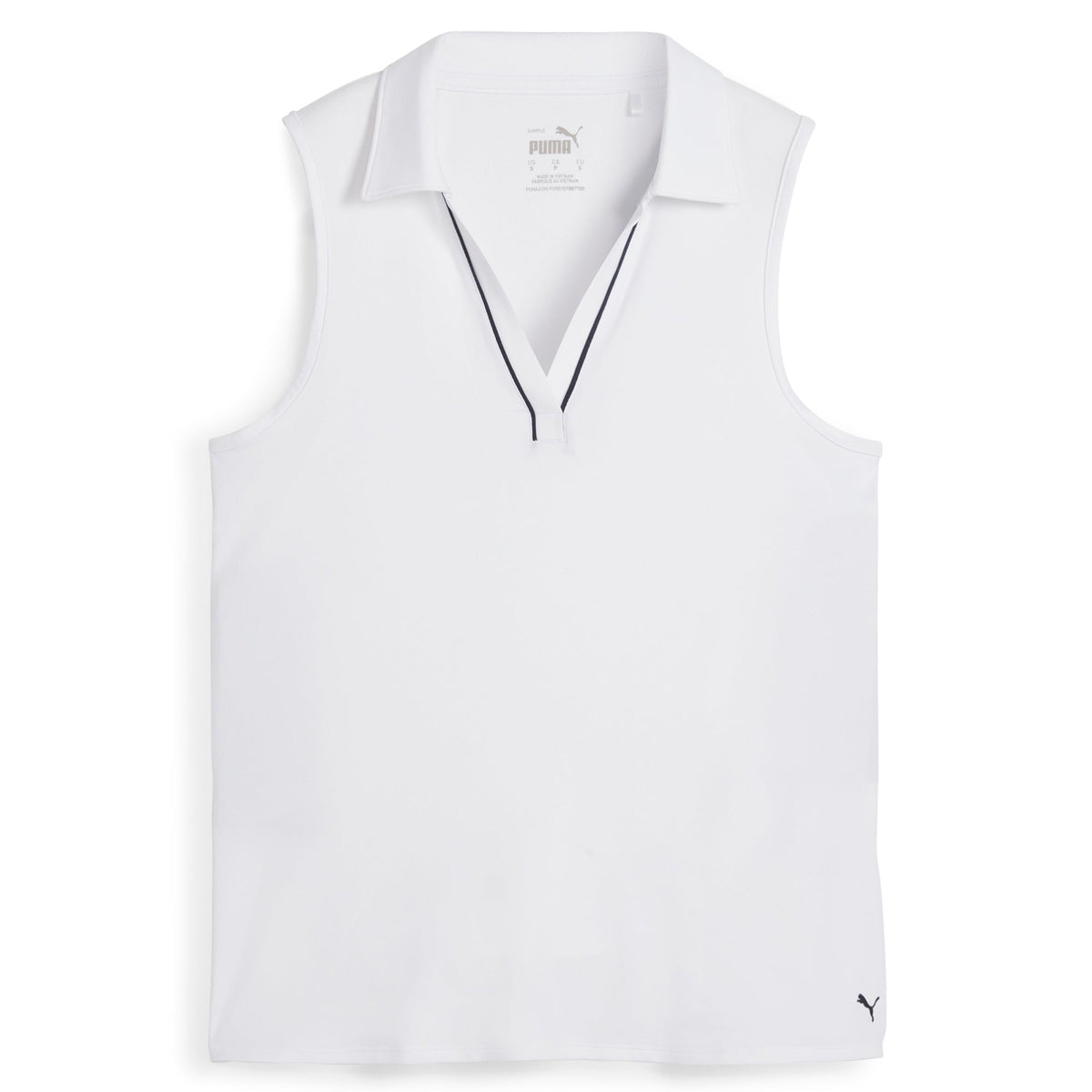 Puma Golf Popular - Women's CLOUDSPUN Piped Sleeveless Golf Polo