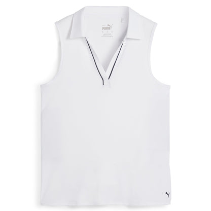 Puma Golf Popular - Women's CLOUDSPUN Piped Sleeveless Golf Polo