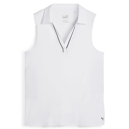 Puma Golf Popular - Women's CLOUDSPUN Piped Sleeveless Golf Polo