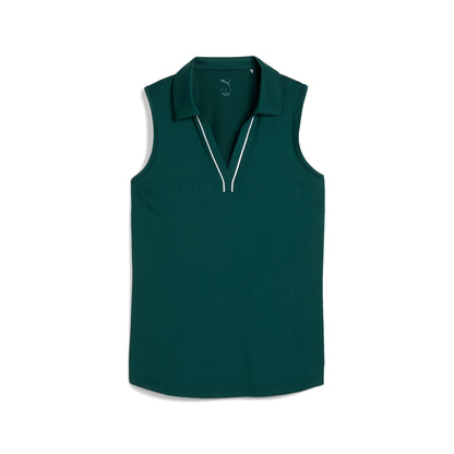Puma Golf Popular - Women's CLOUDSPUN Piped Sleeveless Golf Polo